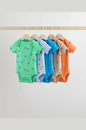 Next 100% coton manches courtes Bébé Body 5 Lot6268cm