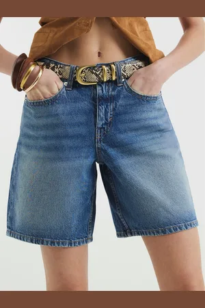 River Island Longline Bermuda Denim 100% Cotton Shorts44