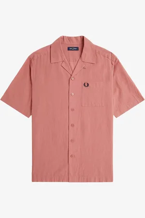 Fred Perry Crepe Textured Short Sleeve Resort Shirtxlarge