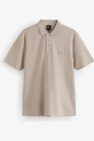 Armani Exchange Polo avec étiquette à logoGrand