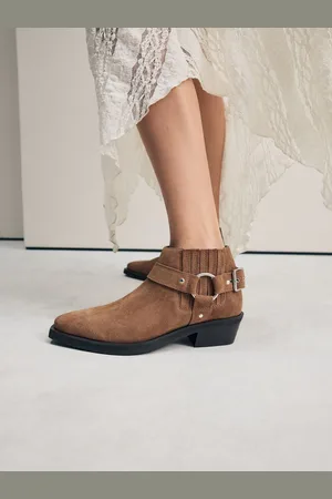 Next Forever Comfort Harness Buckled Western Ankle Bootseu385