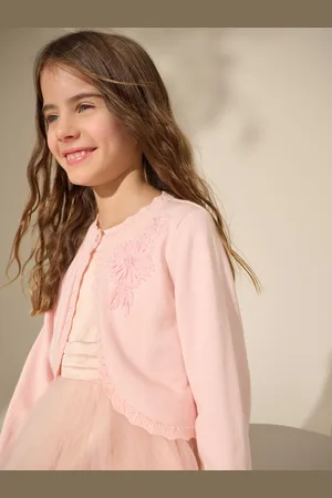Next 100% Cotton Embellished Occasion Shrug (3-16yrs)128134cm