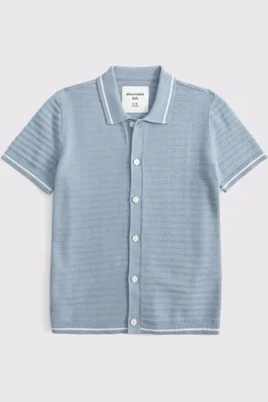 Abercrombie & Fitch Knitted Button Through White Polo Shirt146152cm