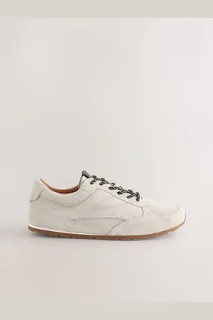 Next Premium Leather Slim À lacets Trainers