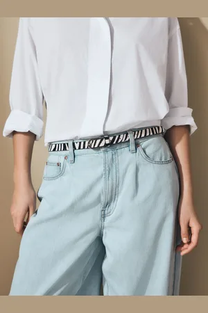 Next Skinny Hair on Leather BeltMédium