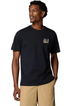 Columbia Explorers Canyon Back Short Sleeve Black T-ShirtPetit