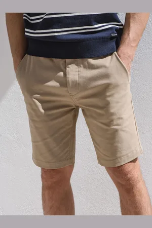 Threadbare Short chino en coton stretch à revers avec ceinture tissée32 R