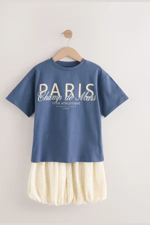 Next Oversized T-Shirt and Bubble Skirt Set (3-16yrs)158164cm