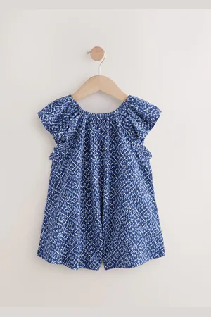 Next 100% Cotton Jersey Ruffle Playsuit (3mths-7yrs)110116cm