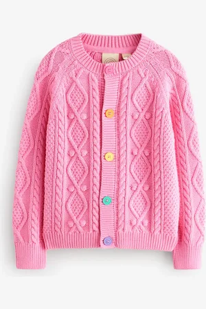 Little Bird Knitted Cable 100% Cotton Cardigan6 - 7 ans (116 - 122cm)