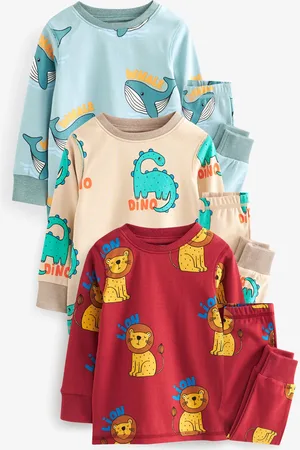 Next 3 Lot Se blottir 100% Cotton Pyjamas (9mths-10yrs)1.5 - 2 ans (86 - 92cm)