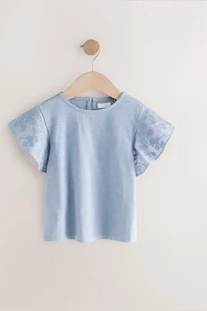Next Cornelli Frill Sleeve 100% Cotton T-Shirt (3-16yrs)3 ans (98cm)