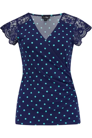 Pour Moi Julie Fuller Bust Slinky Jersey Bordure en dentelle Haut enveloppé40
