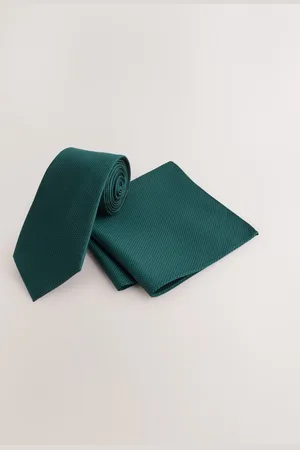 Next 100% Cravate en soie avec Mouchoir de pocheTAILLE UNIQUE
