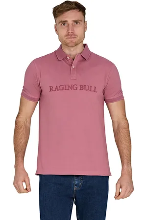 Raging Bull 100% Cotton Tonal Embroidered Pique PolosTrès grand