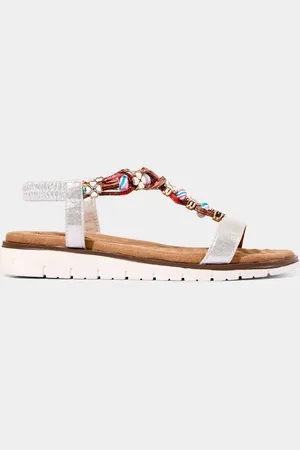 Joe Browns Flower Beaded T-Bar Sandalseu37