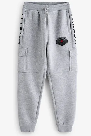 Zavetti Canada Junior Grey Botticini Reflective Cargo Joggersl