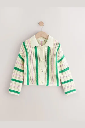 Next 100% Cotton Boxy Collar Cardigan (3-16yrs)3 ans (98cm)