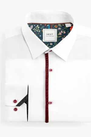 Next Easy Iron Royal Oxford Manches longues Chemises39cm R (UK 15.5 R)