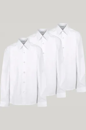 Trutex Coupe ajustée Manches longues 3 Lot School Chemises18 ans
