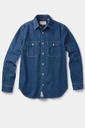 Aubin Chemise en jean Detuyll Selvedge bleueM