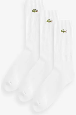 Lacoste White Socks 3 PackUK 6.5 - 9