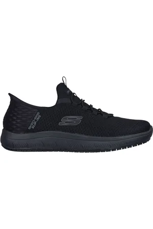 Skechers Mens Slip Resistant Slip In Summits Trainers