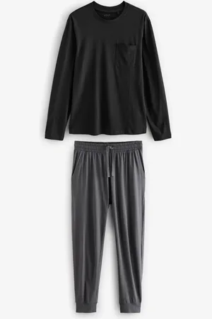 Next Long Sleeve Cuffed 100% Cotton PyjamasL Reg