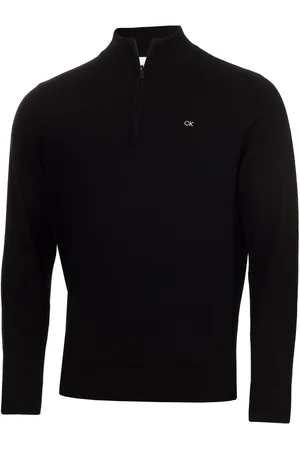 Calvin Klein Cashmere Quarter Zip ChandailL