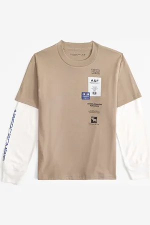 Abercrombie & Fitch Graphic Logo 2 Layer T-shirt13 - 14 ans (158 - 164cm)