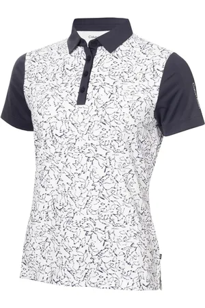 Calvin Klein Harmony Printed Short Sleeve White T-ShirtsPetit