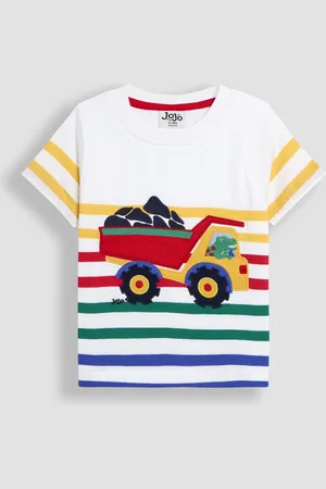 JoJo Maman Bébé T-shirt 100% coton appliqué116122cm
