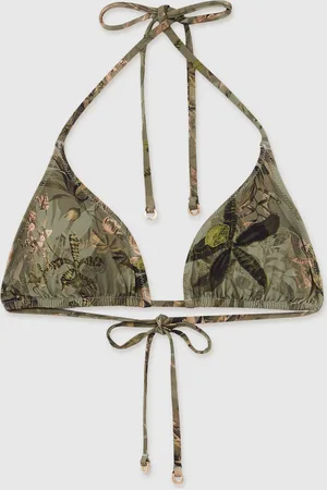 Reiss Thia Haut de bikini triangle NYBG à fleurs