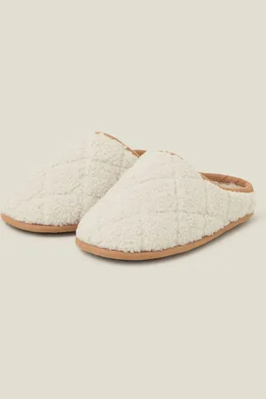 Accessorize Chaussons mules en fausse fourrure matelasséeS