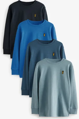 Next Manches longues T-Shirts confortables en coton 100% 4 Lot (3-16ans)12 ans (152cm)