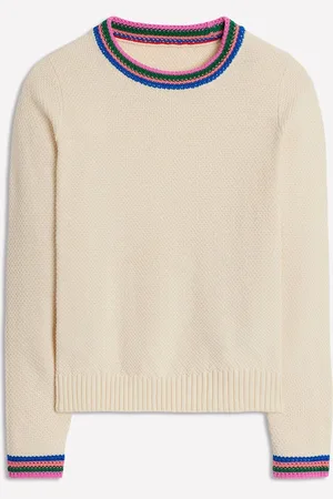 Boden 100% Cotton Callie Crochet Trim JumperPetit