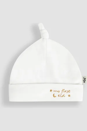 JoJo Maman Bébé My First Eid Embroidered Baby Hat6268cm