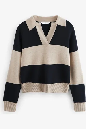 Next Soft Touch Cosy Col Button Down Polo Sweat-shirtXL