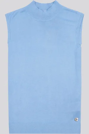 U.S. Polo Assn. U. S. Polo Assn Womens Mock Neck Sleeveless Knit Jumperlarge