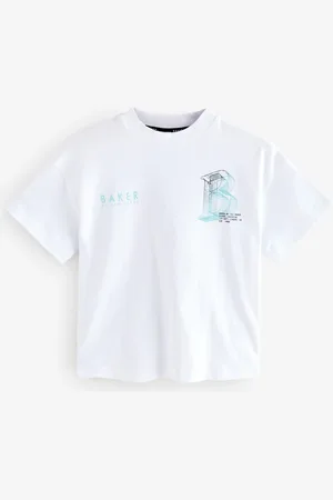 Ted Baker 100% Cotton Oversized Graphic White T-Shirt10 ans (140cm)