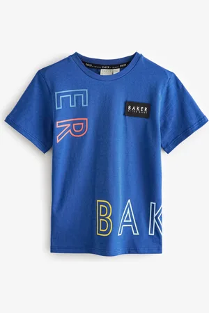 Ted Baker Blue 100% Cotton Graphic T-Shirt9 ans (134cm)