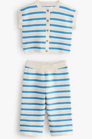 Next 100% Cotton Stripe Tank and Trousers Set (3mths-7yrs)5 - 6 ans (110 - 116cm)