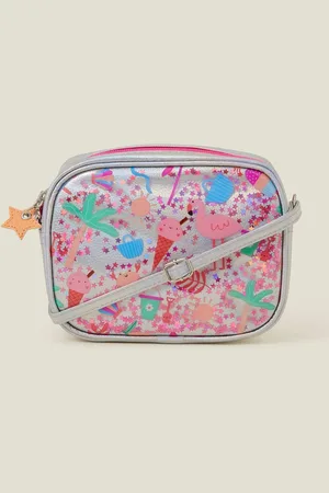 Accessorize Girls Beach Print Confetti Cross-Body Bagun