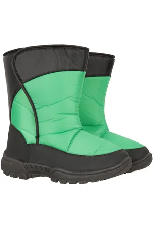 Mountain Warehouse Bottes de neige adaptatives Caribou Kids Single Rayure Sherpa Lined