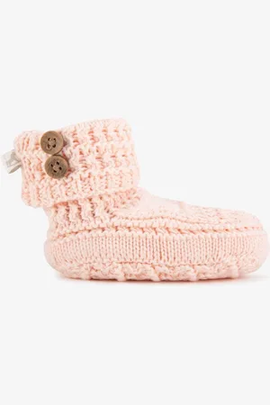 The Little Tailor Chaussons Bébé en tricot doux 100% cotonJusqu