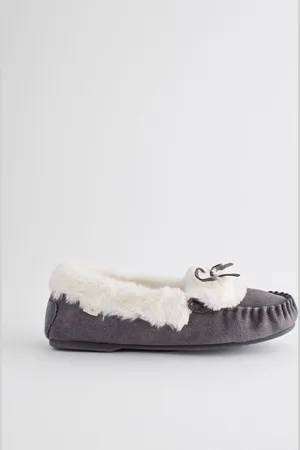 Next Chaussons style mocassins en daim