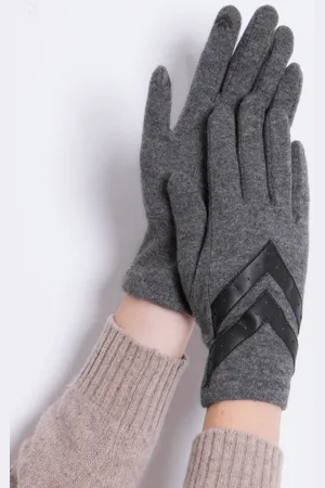 Totes Ladies Isotoner Wool Knit Winter Gloves with Smartouch and ChevronUn an