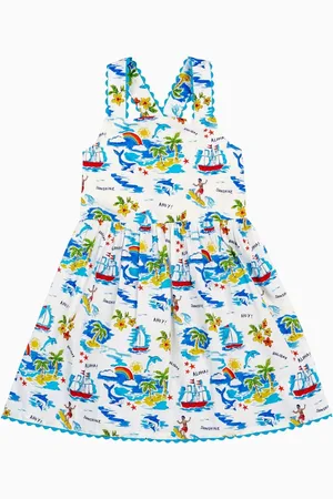 Frugi Robe Seraphina blanche fille128134cm