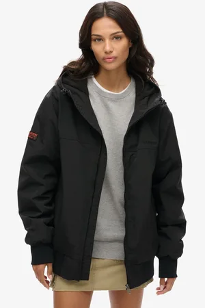 Superdry Oversized Surplus Nylon À capuche Bomber Veste42-44