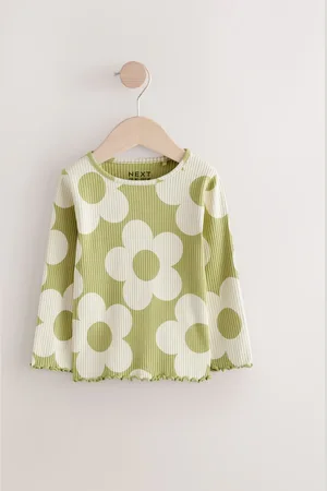 Next T-shirt à manches longues en côtes (3mths-7yrs)5 - 6 ans (110 - 116cm)
